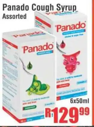 Devland Cash And Carry Panado Cough Syrup 6x50ml offer