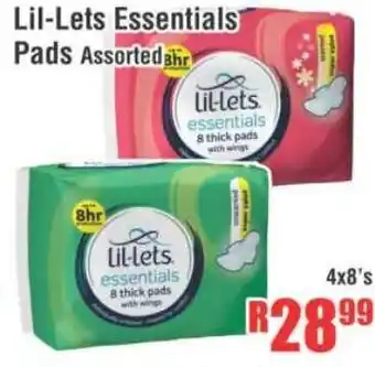Devland Cash And Carry Lil-lets Essentials Pads 4x8's offer