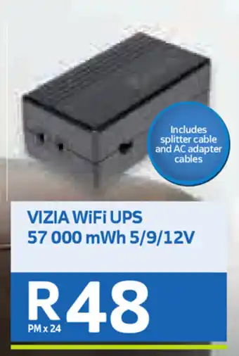 Telkom Vizia WiFi UPS 57 000 mWh 5/9/12V offer