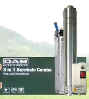 Waterware 3 in 1 Borehole Combo (0.37KW + S4-1/13) offer