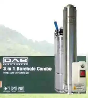 Waterware 3 in 1 Borehole Combo (0.37KW + S4-2/7) offer