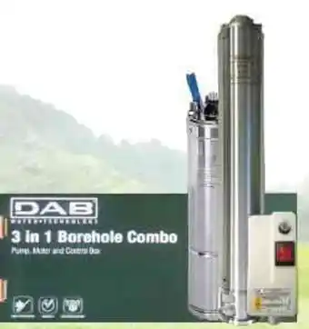 Waterware 3 in 1 Borehole Combo (1.10KW + S4-2/20) offer