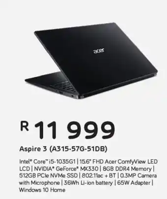 Computer Mania Acer - Aspire 3 (A315-57G-51DB) offer