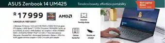 Asus - Zenbook 14 UM425 (UM425UA-78512G0T))
