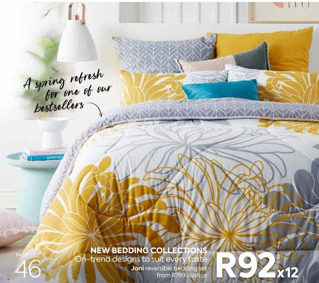 Joni Reversible Bedding Set offer at HomeChoice