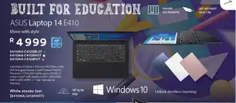 Asus - Laptop 14 E410 (E410MA-C4128BL0T/E410MA-C4128W0T/E410MA-C4128P0T)