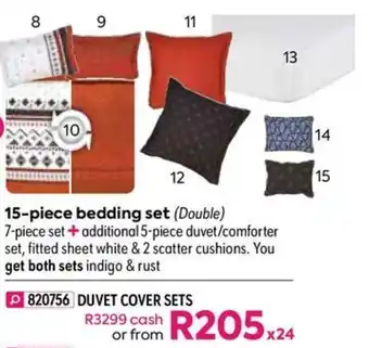 15-pice Bedding Set