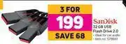 Game Sandisk 32gb usb flash drive 2.0-for 3 offer