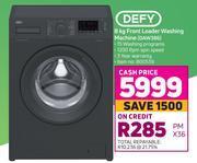 Game Defy 8kg front loader washing machine daw386 offer