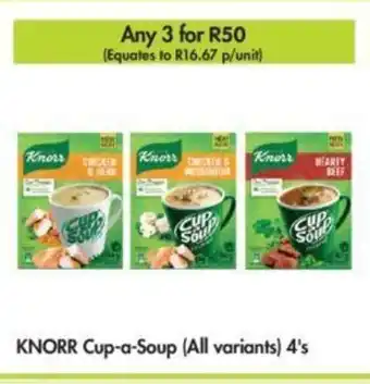 Makro Knorr Cup-a-Soup (all variants) 4's offer