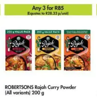 Makro Robertsons Rajah Curry Powder (all variants) 200g offer