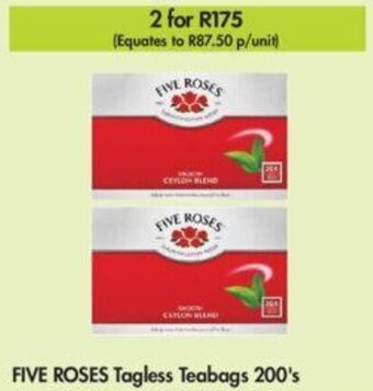 Makro Five Roses Tagless Teabags 200's offer