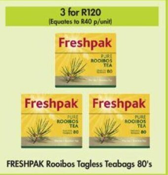 Makro Freshpak Rooibos Tagless Teabags 80's offer