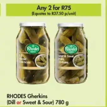 Rhodes Gherkins (Dill or Sweet & Sour) 780g