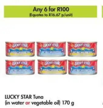 Makro Lucky Star Tuna (in water or vegetable oil) 170g offer