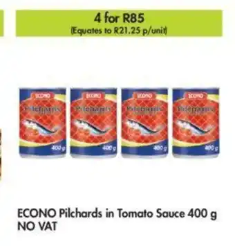 Makro Econo Pilchards in Tomato Sauce 400g offer