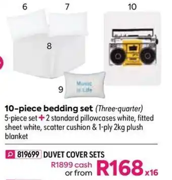 HomeChoice 10-piece Bedding Set offer