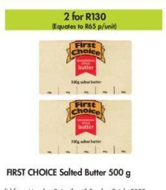 Makro First Choice Salted Butter 500g offer