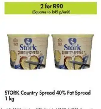 Makro Stork Country Spread 40% Fat Spread 1kg offer