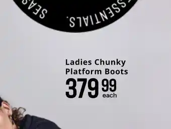 Jet Ladies chunky platform boots offer