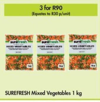 Makro Surefresh Mixed Vegetables 1kg offer