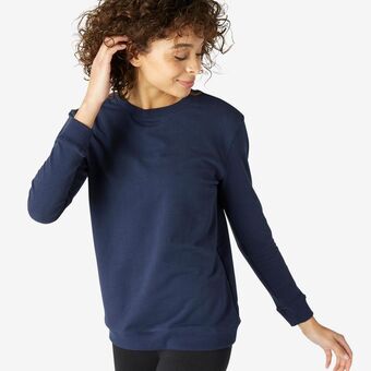 Decathlon Women's fitness sweatshirt 100 - navy blue offer