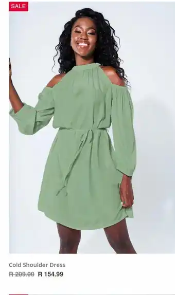 Rage Cold shoulder dress offer