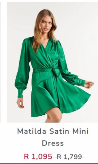 Matilda satin mini dress