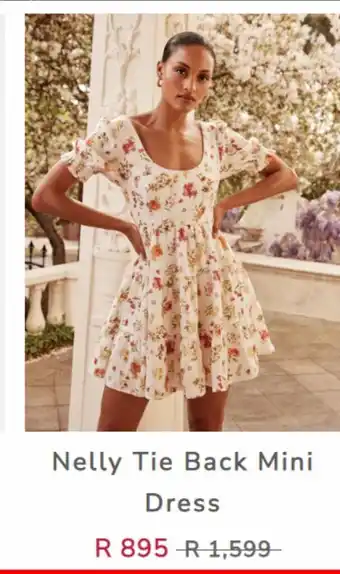 Forever New Nelly tie back mini dress offer