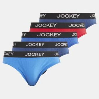 Zando Jockey 5 pack value brief classic blue/limoges/chilli pepper red/insignia blue /midnight navy offer