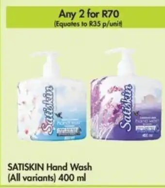 Makro Satiskin Hand Wash (all variants) 400ml offer