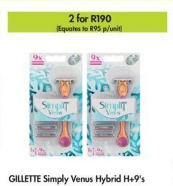 Gillette Simply Venus Hybrid H+9's