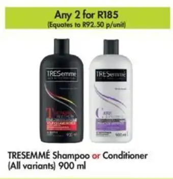 Makro Tresemme Shampoo or Conditioner (all variants) 900ml offer