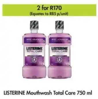 Listerine Mouthwash Total Care 750ml