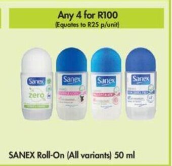 Sanex Roll-On (all variants) 50ml