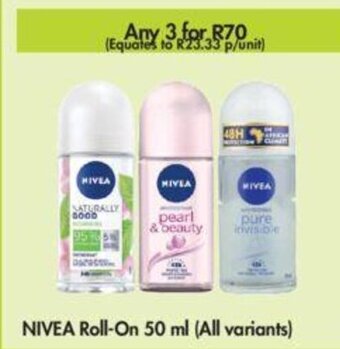 Makro Nivea Roll-On 50ml (all variants) offer