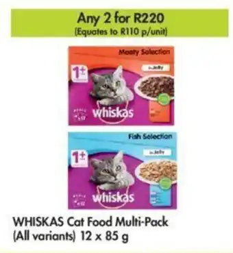 Makro Whiskas Cat Food Multi-Pack (all variant) 12x85g offer