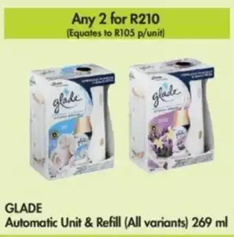 Makro Glade Automatic Unit & Refill (all variants) 269ml offer