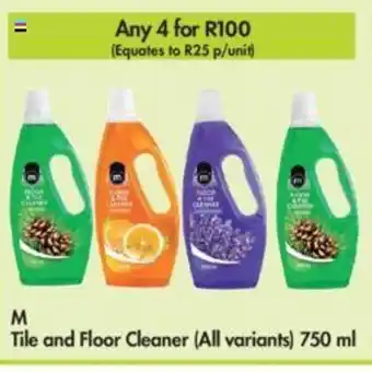 Makro M Tile and Floor Cleaner (all variants) 750ml offer