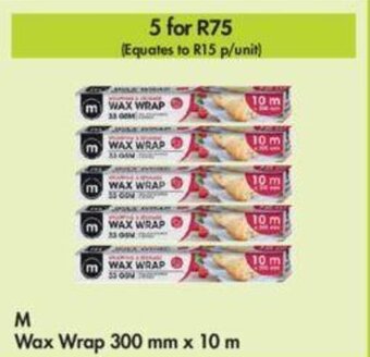 Makro M Wax Wrap 300 mm x 10 m offer