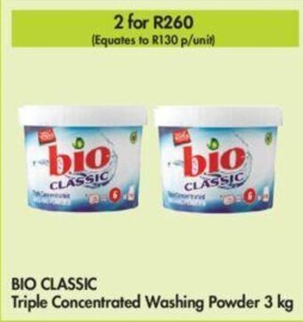 Bio Classic Triple Concentrated Washing Powder 3 kg
