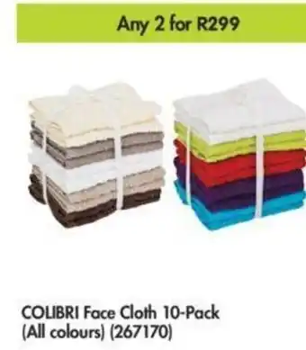 Makro Colibri Face Cloth 10-Pack (all colours) offer