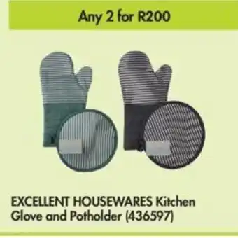 Makro Excellent Housewares Kitchen Glove and Potholder offer