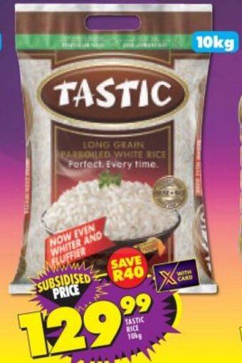 Shoprite Tastic Rice 10kg offer