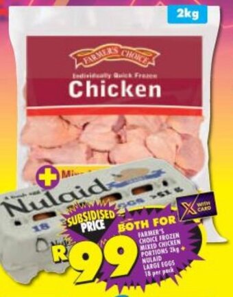 Shoprite Farmer's Choice Frozen Mixed Chicken Portions 2kg offer