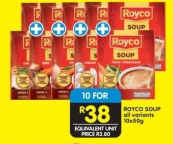 Shoprite Royco Soup all variants 10x50g offer