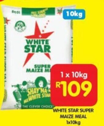 Shoprite White Star Super Maize Meal 1x10kg offer