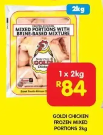 Shoprite Goldi Chicken Frozen Mixed Portions 2kg offer