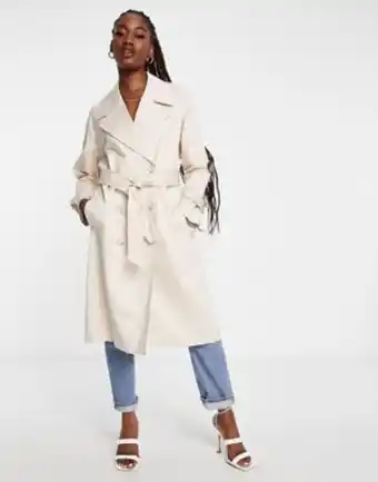 Asos Forever new belted trench coat in stone offer