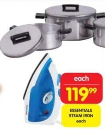 Shoprite Essentials Steam Iron each offer